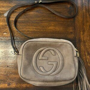 Gucci Soho Disco Taupe Suede